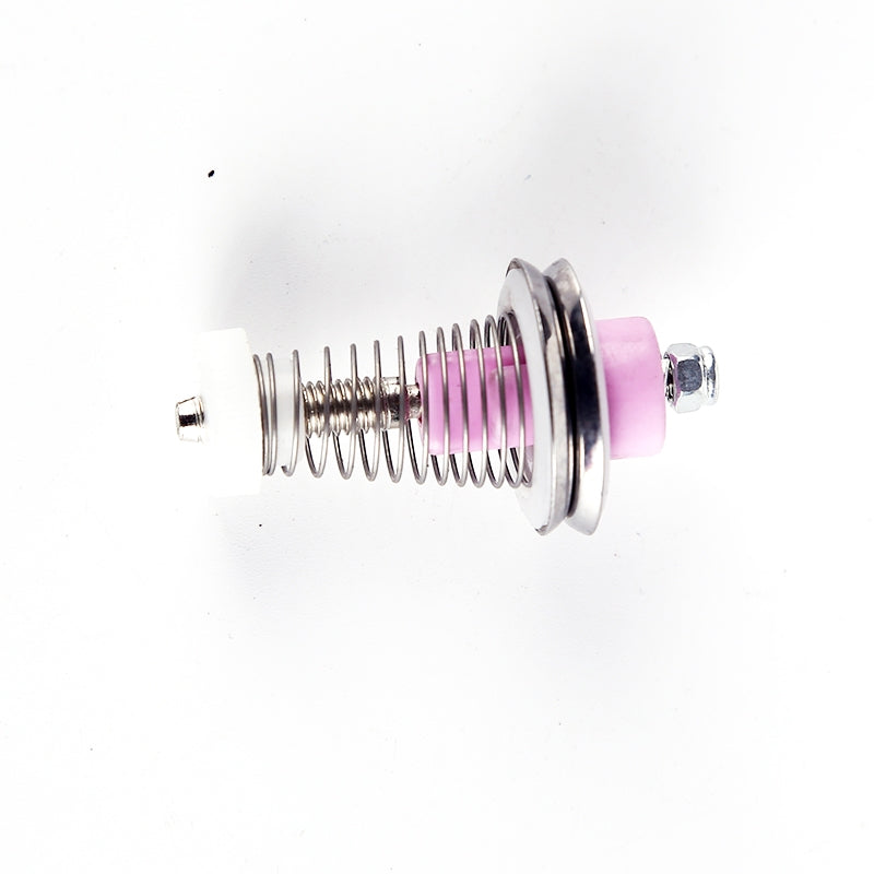 Spring tension set for yarn feeder